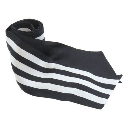 GUCCI scarf 703568 silk black adidas collaboration Women Used Authentic