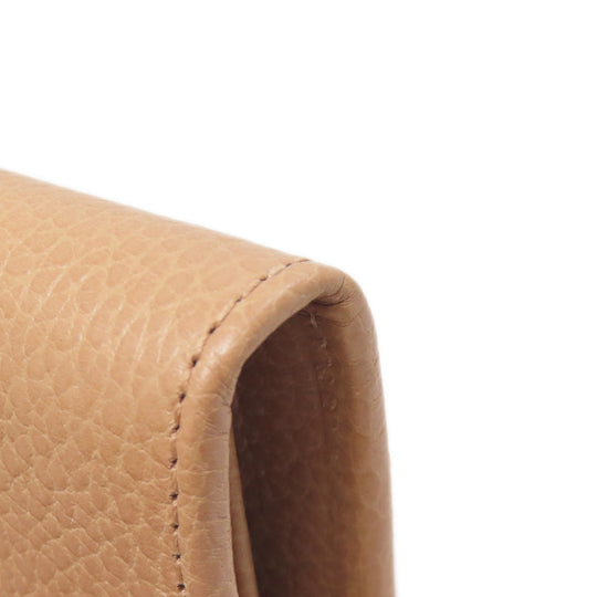 GUCCI Long Wallet Purse 615524 leather beige Interlocking G outlet Women Used Authentic