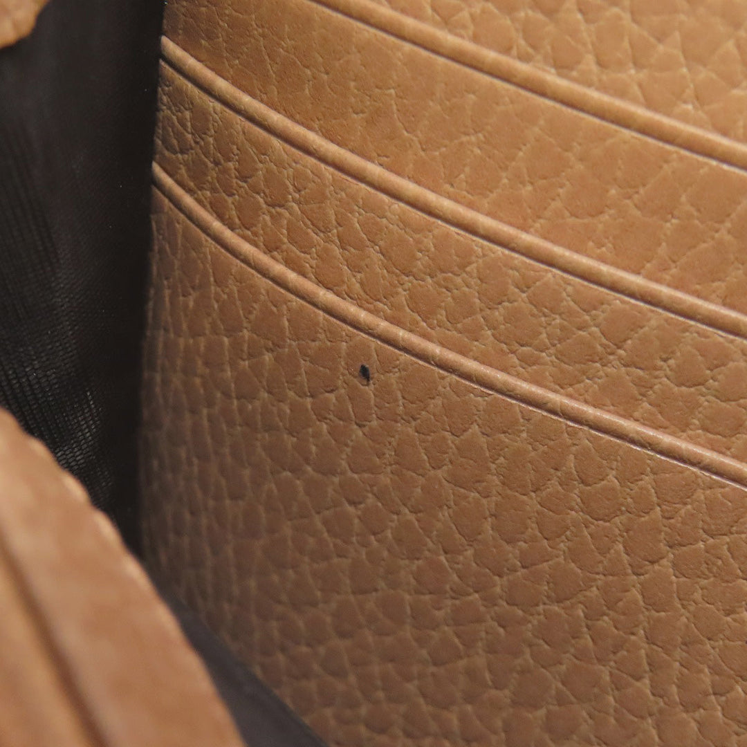 GUCCI Long Wallet Purse 615524 leather beige Interlocking G outlet Women Used Authentic