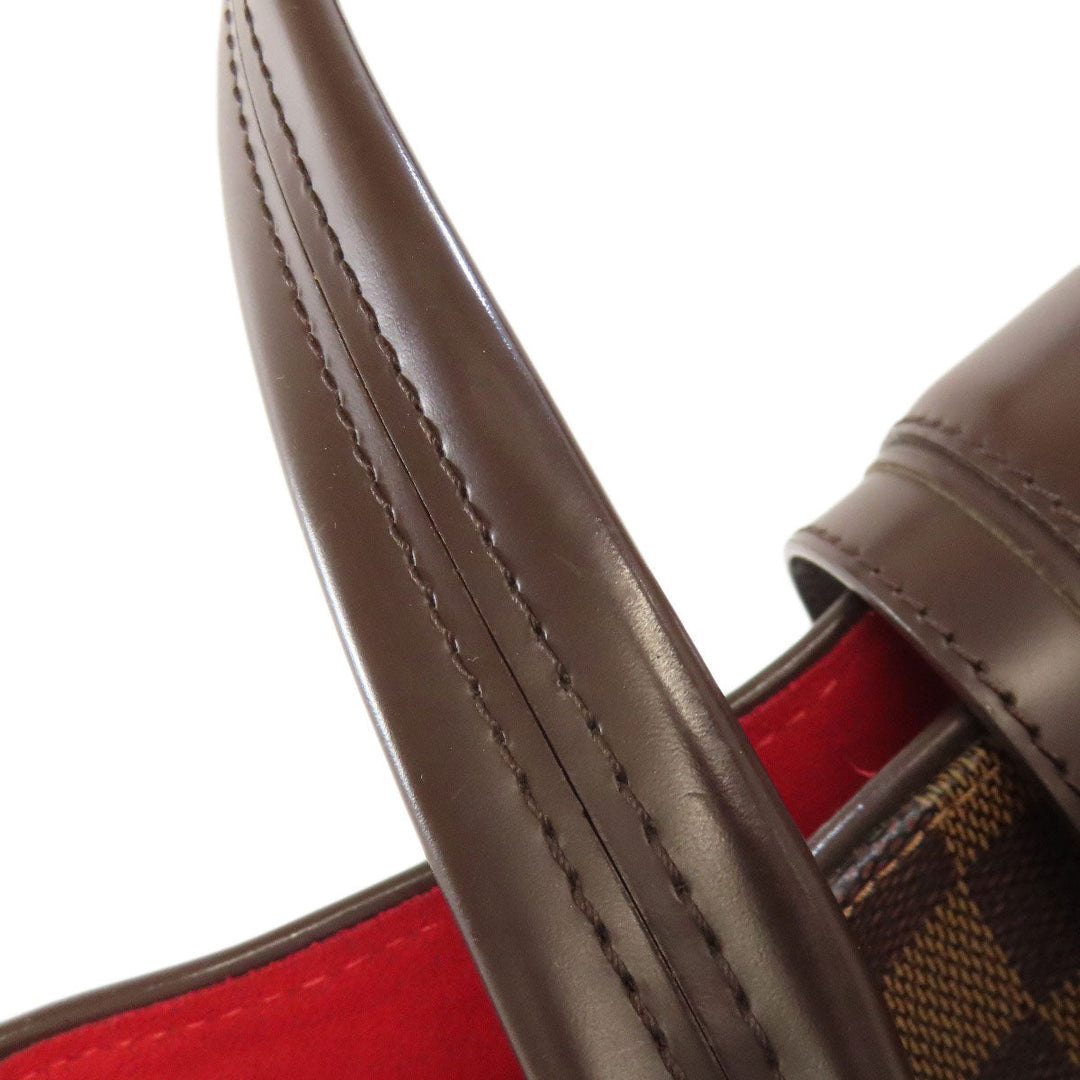 LOUIS VUITTON Tote Bag N48108 Damier canvas Brown Greet Women Used Authentic