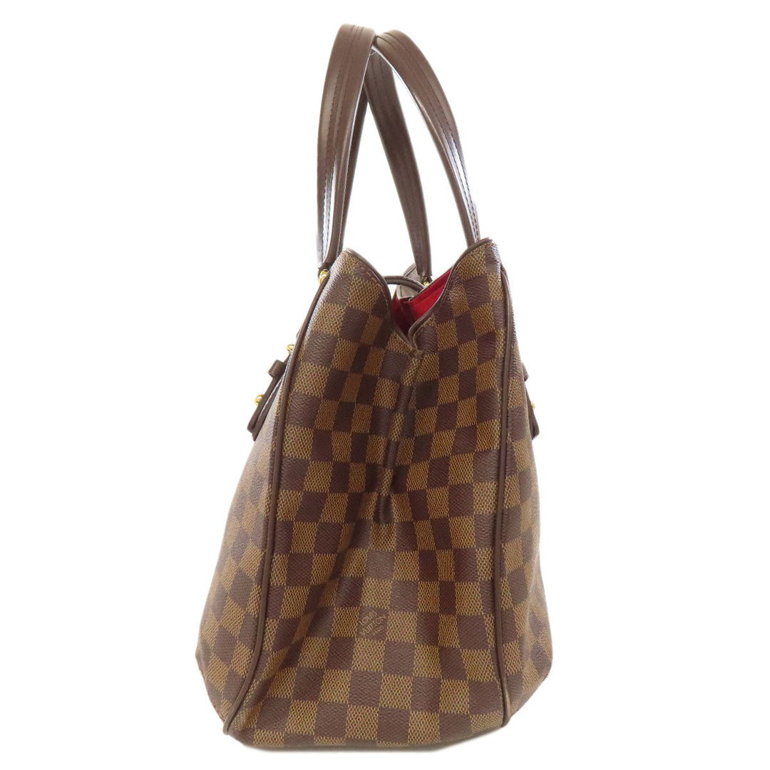 LOUIS VUITTON Tote Bag N48108 Damier canvas Brown Greet Women Used Authentic