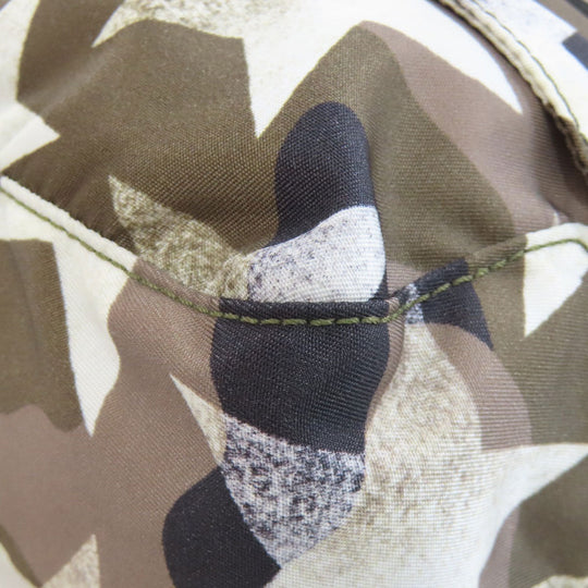 VALENTINO Shoulder Bag Nylon green Camouflage Pattern Star Motif