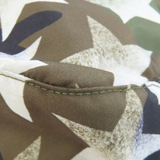 VALENTINO Shoulder Bag Nylon green Camouflage Pattern Star Motif