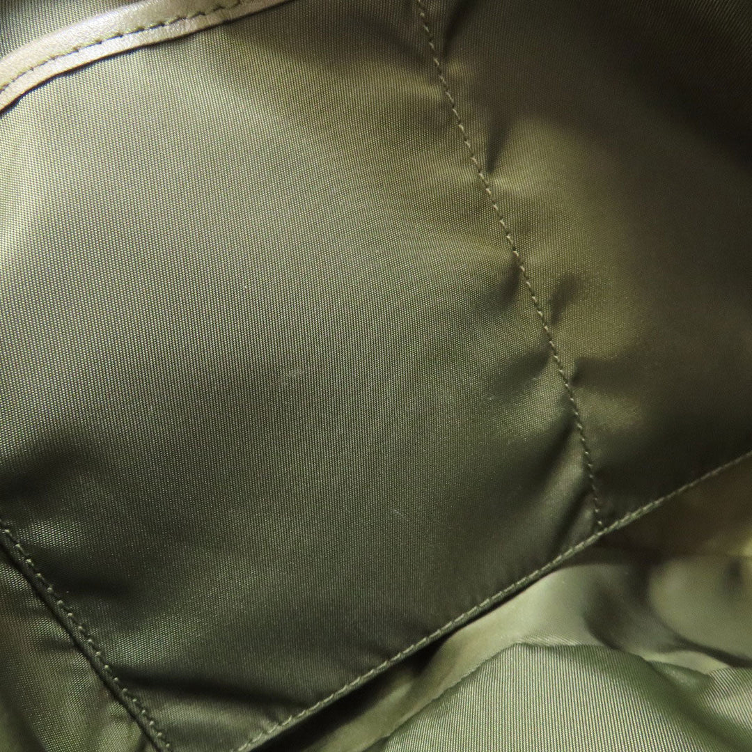 VALENTINO Shoulder Bag Nylon green Camouflage Pattern Star Motif