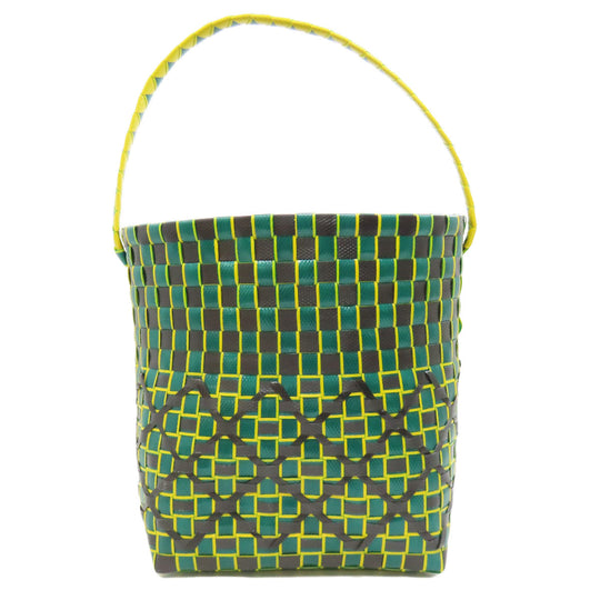 MARNI Handbag polypropylene green Basket bag