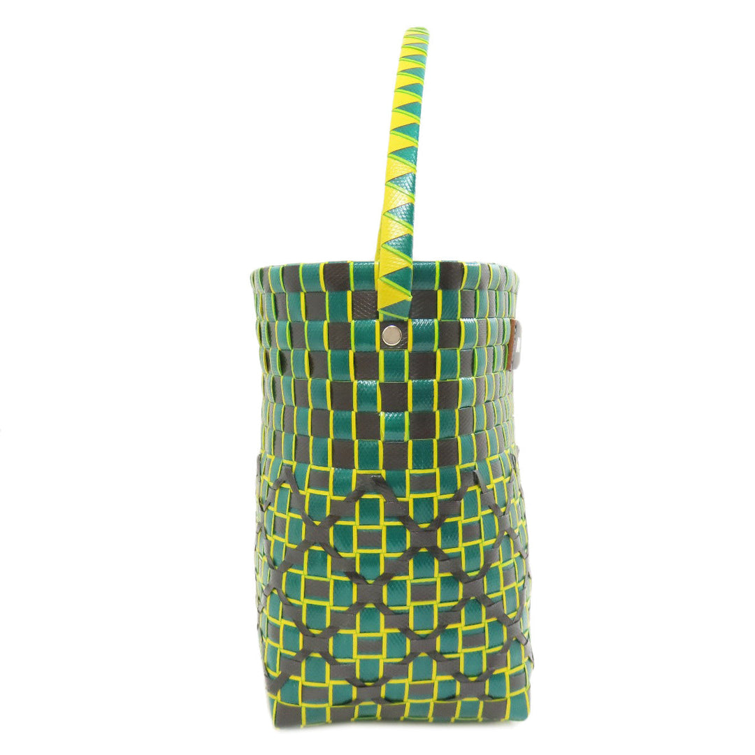 MARNI Handbag polypropylene green Basket bag