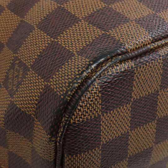 LOUIS VUITTON Tote Bag N51105 Damier canvas Brown Neverfull MM Old