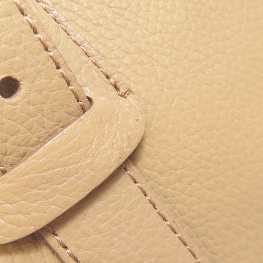 BURBERRY Handbag leather beige logo