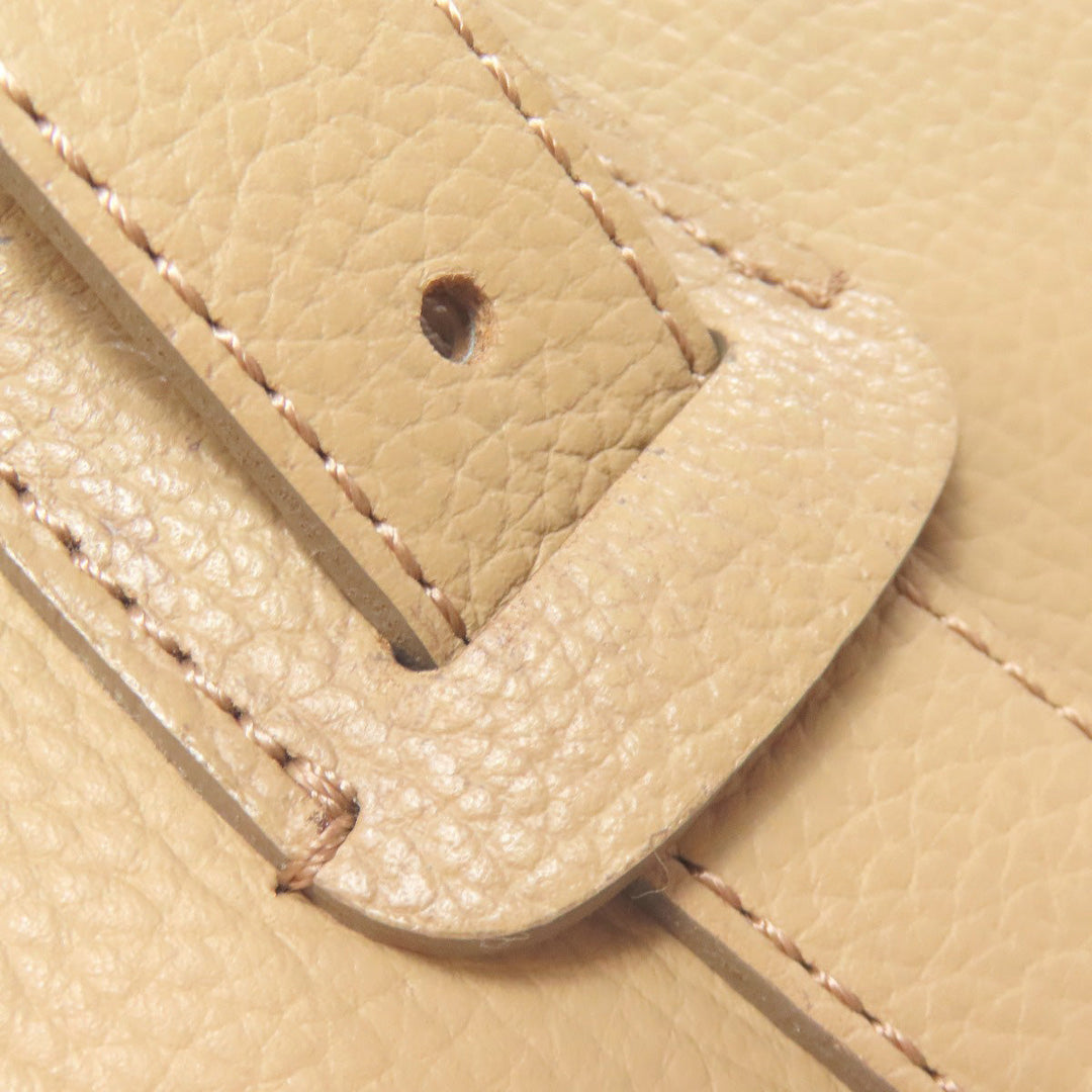 BURBERRY Handbag leather beige logo