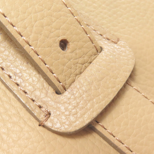 BURBERRY Handbag leather beige logo