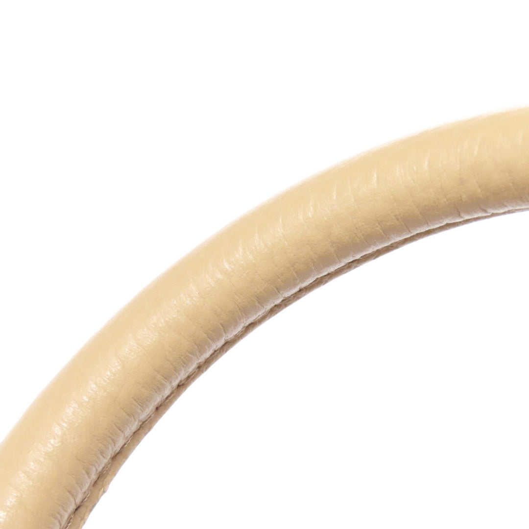 BURBERRY Handbag leather beige logo