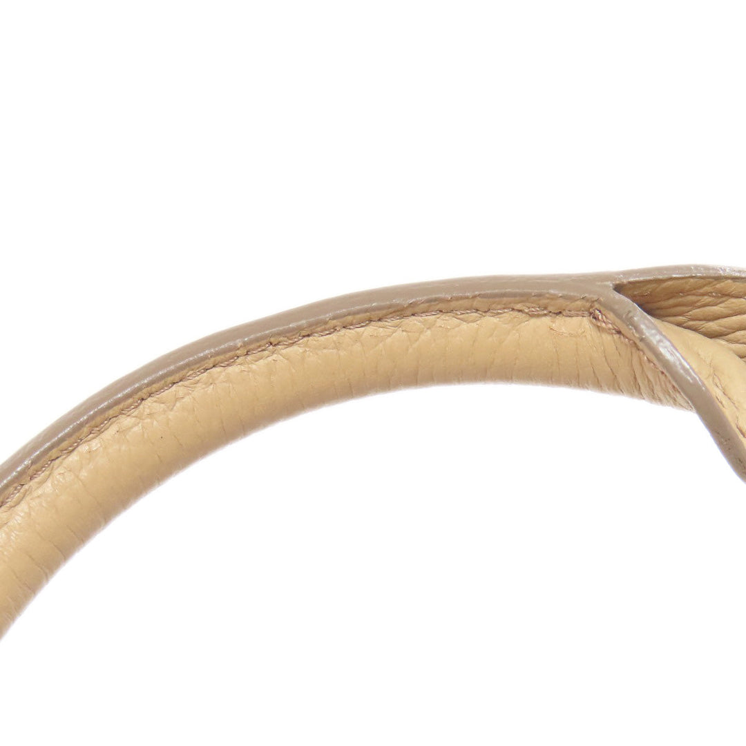 BURBERRY Handbag leather beige logo