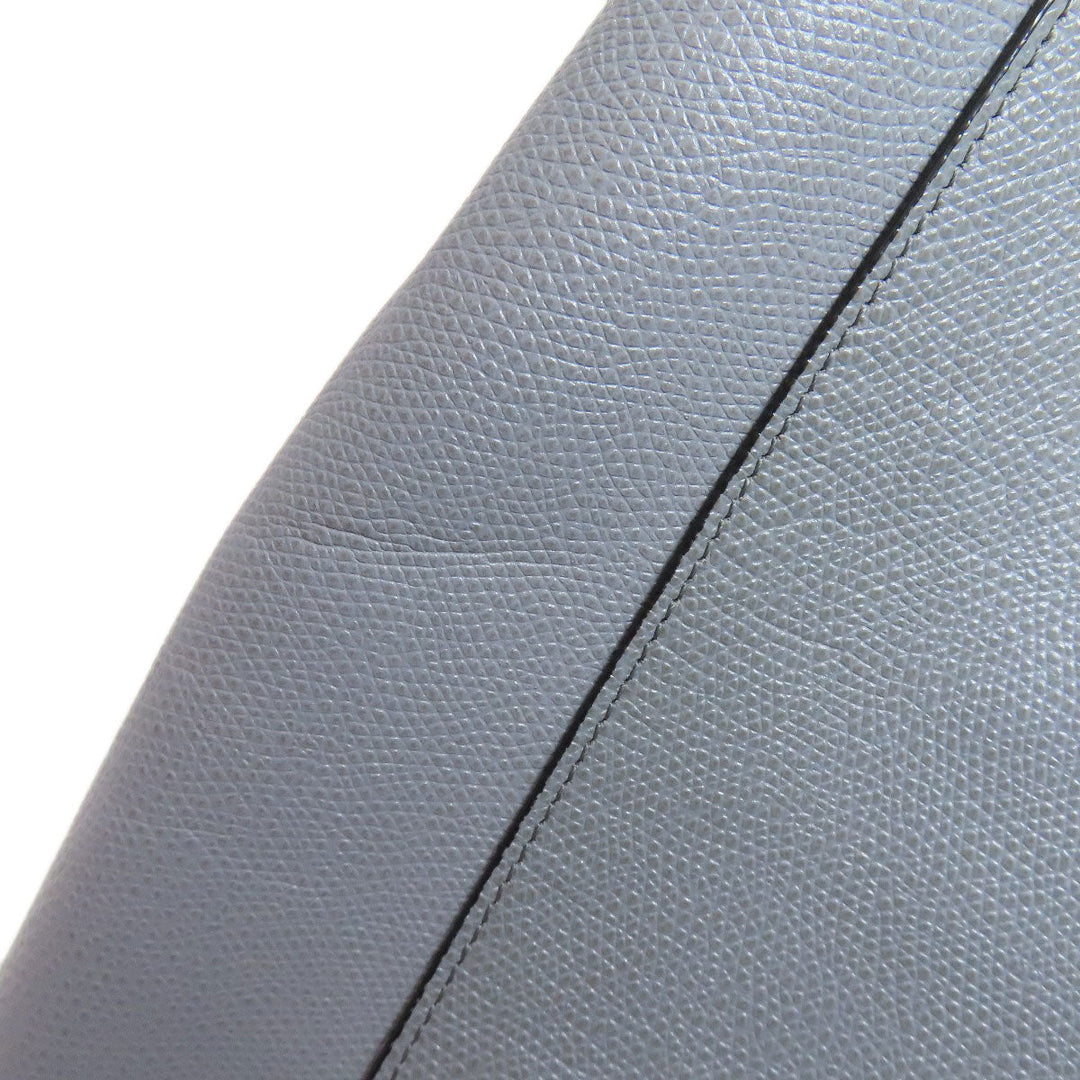 CELINE Tote Bag leather gray Vertical Cabas 2WAY Women Used Authentic