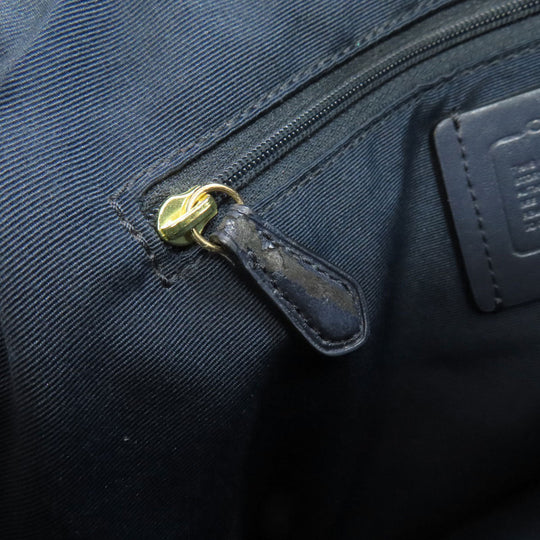 COACH Handbag 79997 leather Navy 2WAY Women Used Authentic