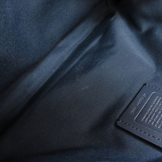 COACH Handbag 79997 leather Navy 2WAY Women Used Authentic