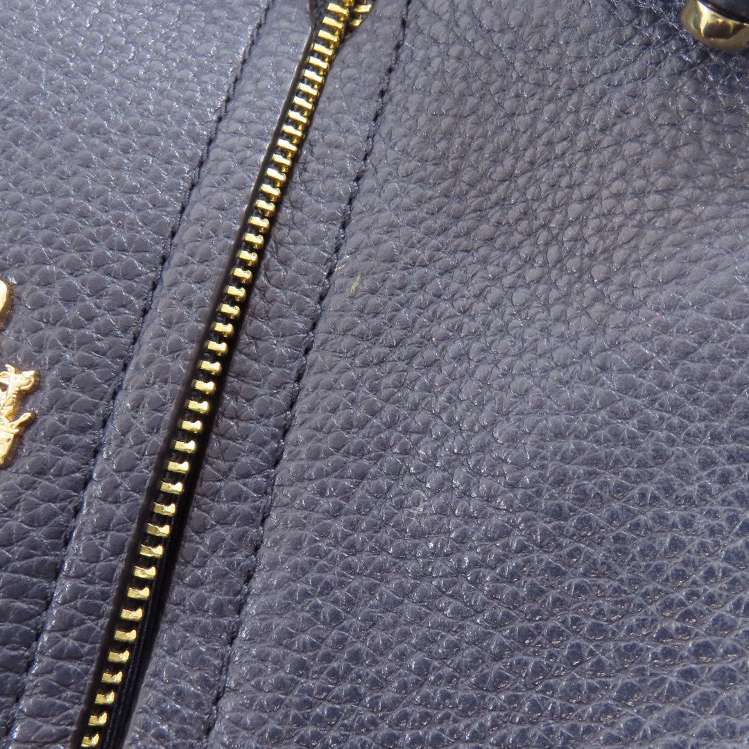 COACH Handbag 79997 leather Navy 2WAY Women Used Authentic