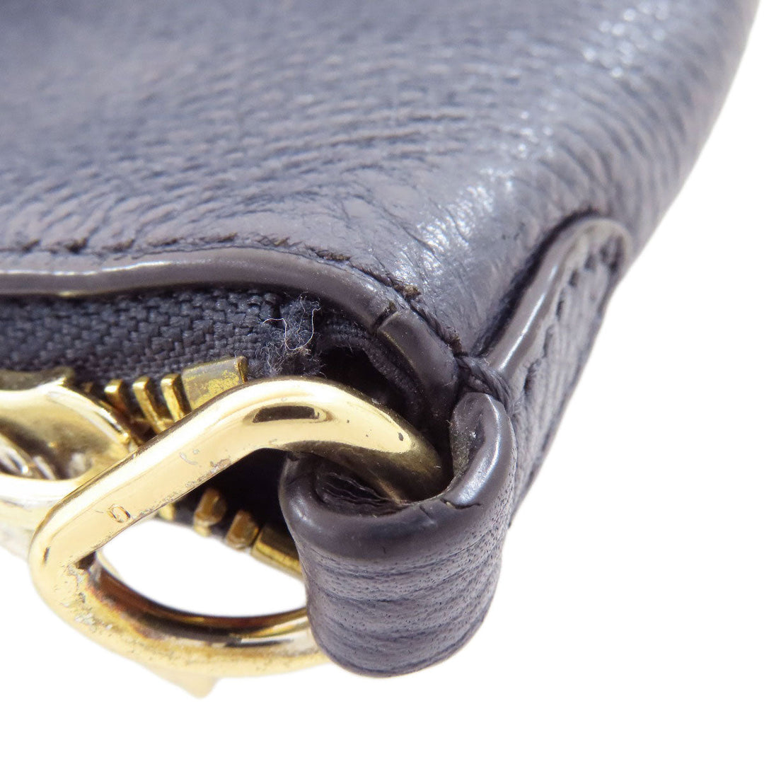 COACH Handbag 79997 leather Navy 2WAY Women Used Authentic