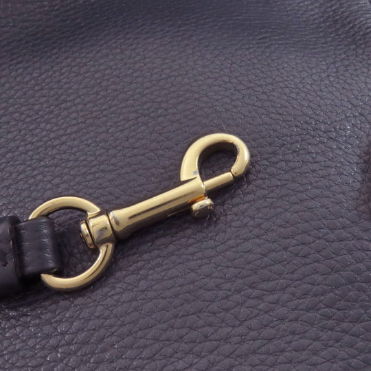 COACH Handbag 79997 leather Navy 2WAY Women Used Authentic