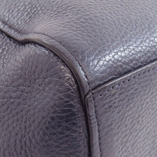 COACH Handbag 79997 leather Navy 2WAY Women Used Authentic