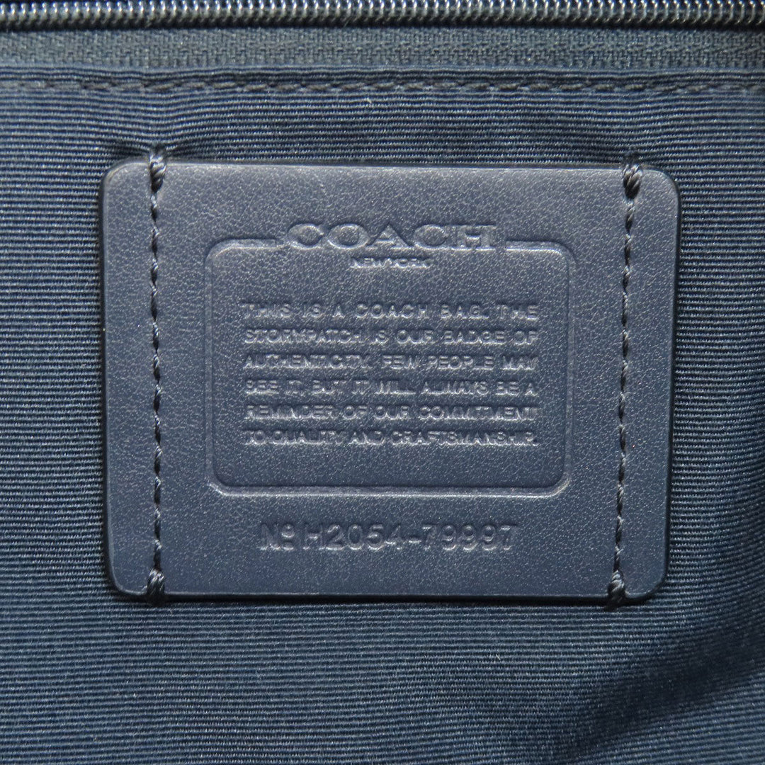 COACH Handbag 79997 leather Navy 2WAY Women Used Authentic