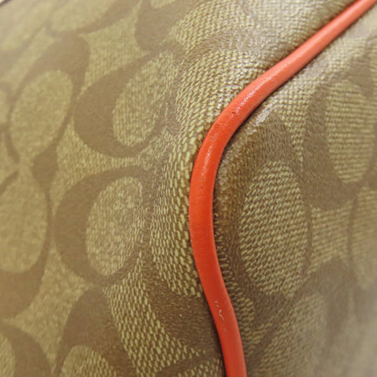 COACH Tote Bag F57842 PVC Brown Signature