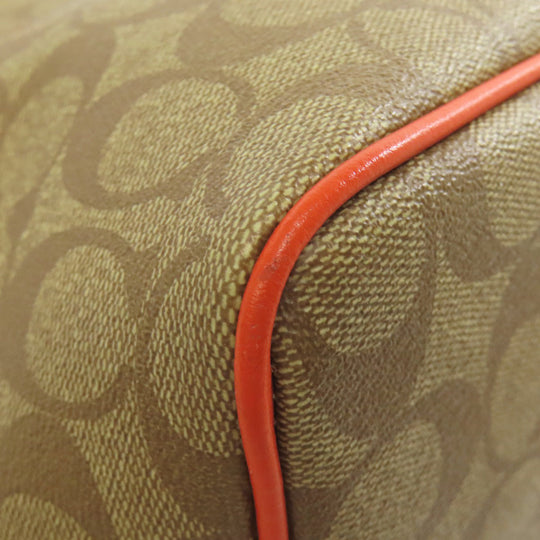 COACH Tote Bag F57842 PVC Brown Signature