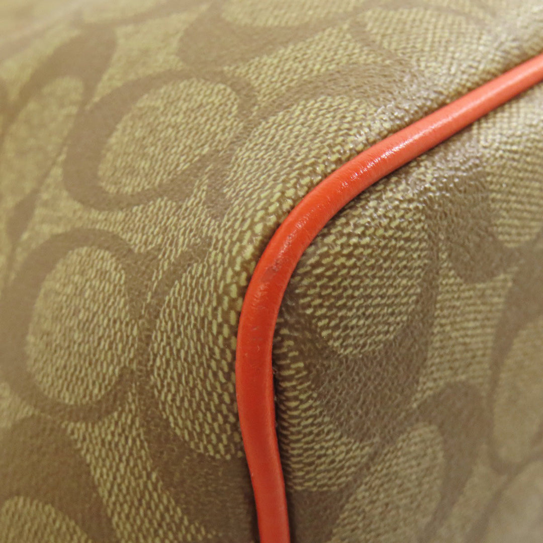 COACH Tote Bag F57842 PVC Brown Signature