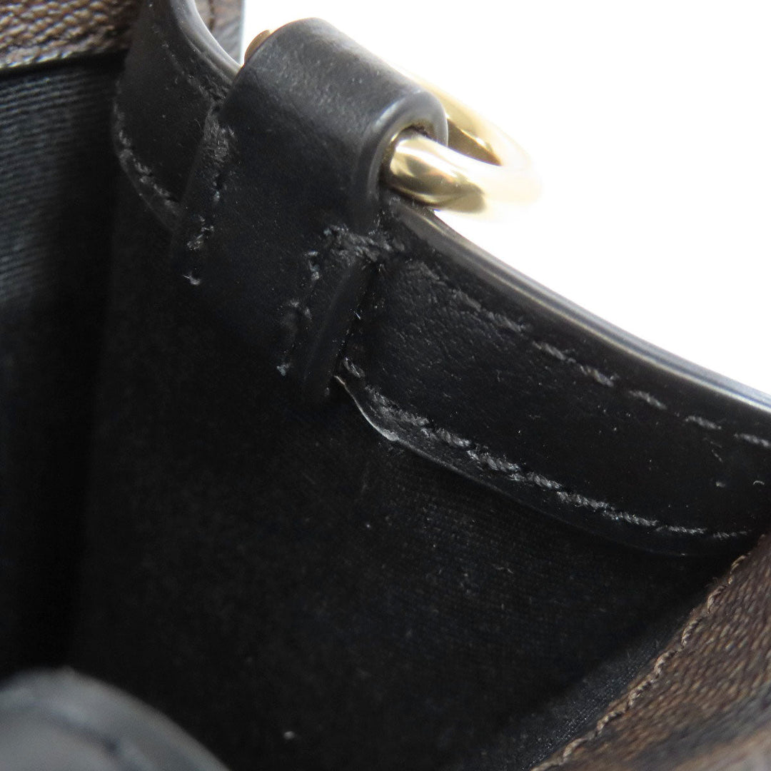 COACH Handbag 5693 PVC Brown Signature 2WAY Women Used Authentic