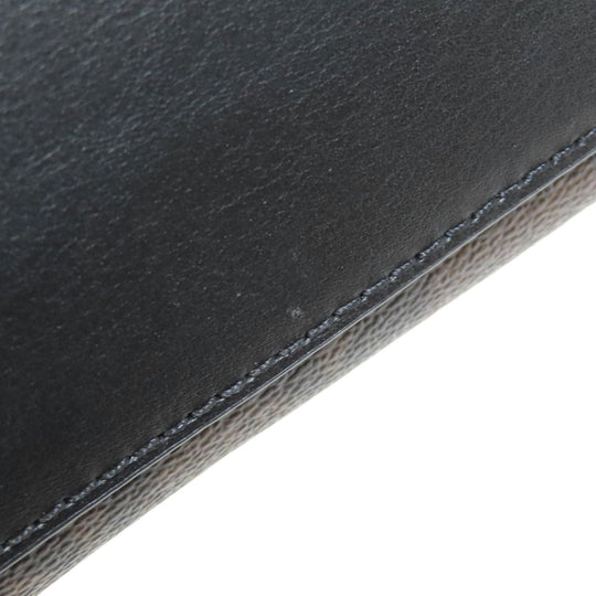 COACH Handbag 5693 PVC Brown Signature 2WAY Women Used Authentic