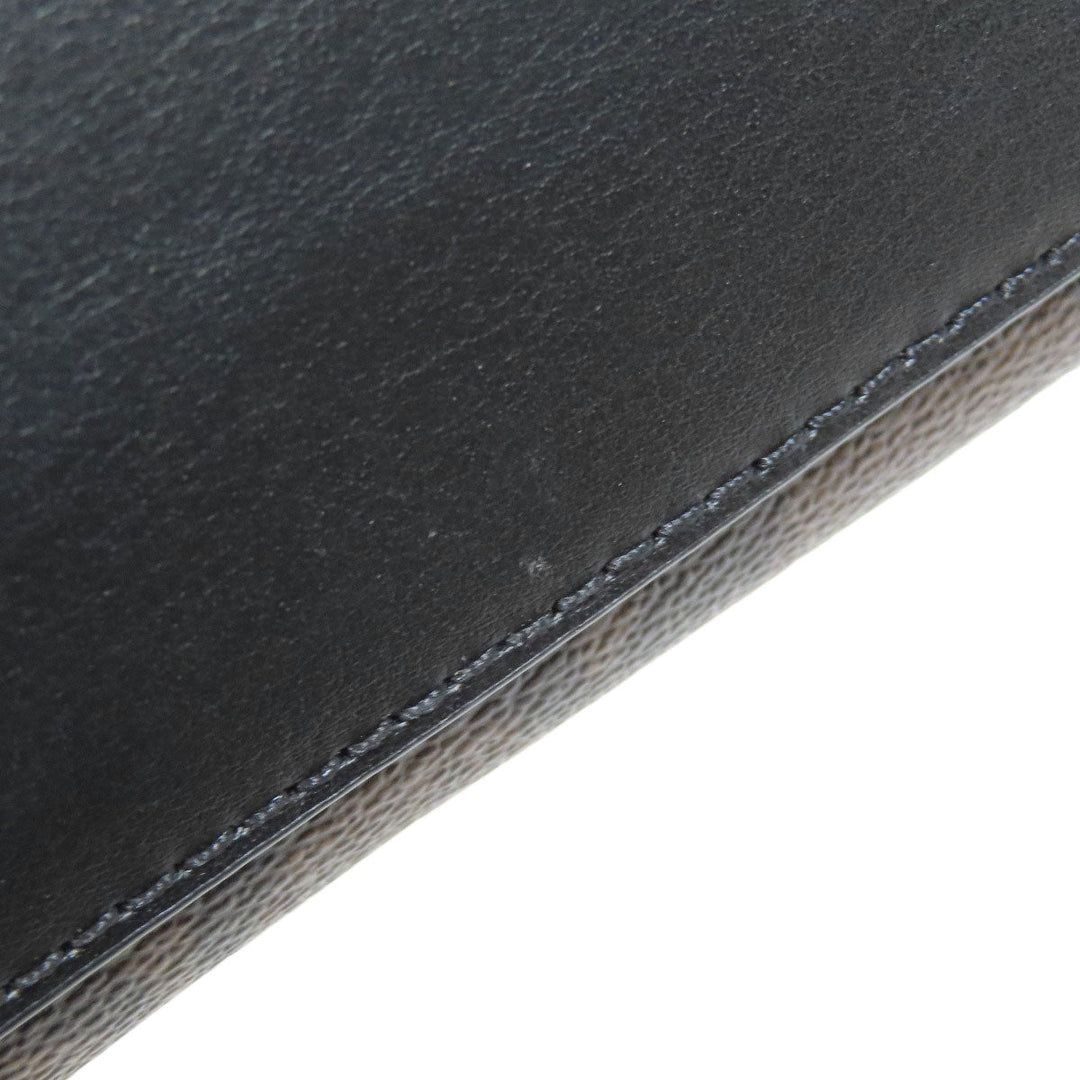 COACH Handbag 5693 PVC Brown Signature 2WAY Women Used Authentic