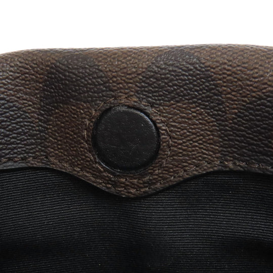 COACH Handbag 5693 PVC Brown Signature 2WAY Women Used Authentic