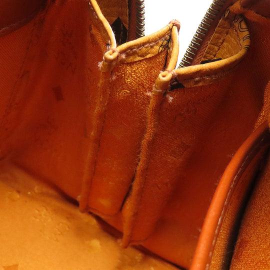 MCM Boston Duffel bag PVC Brown Small Ella Women Used Authentic