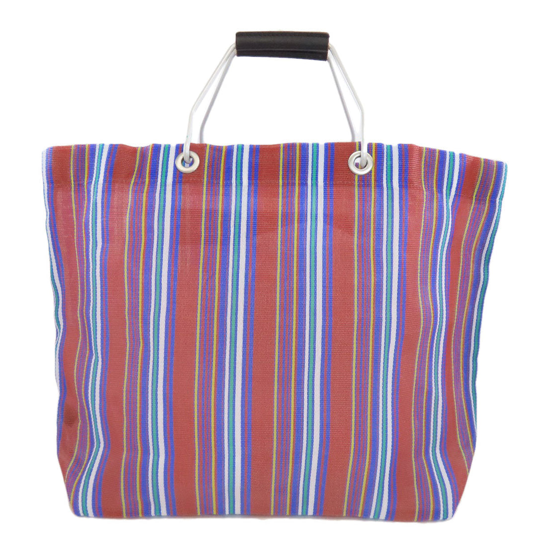 MARNI Tote Bag Nylon Brown Flower cafe