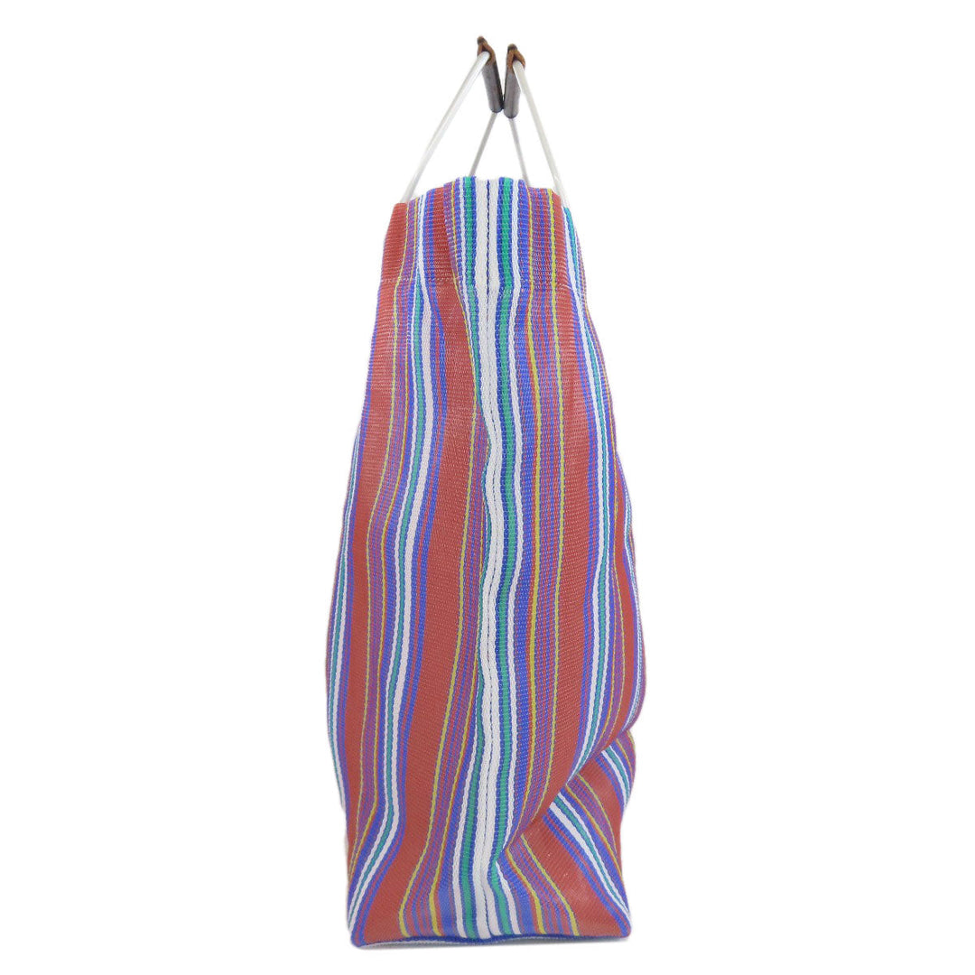 MARNI Tote Bag Nylon Brown Flower cafe