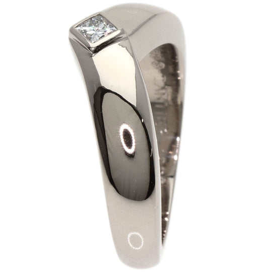 CARTIER Ring K18WG Silver Triandre Diamond #50