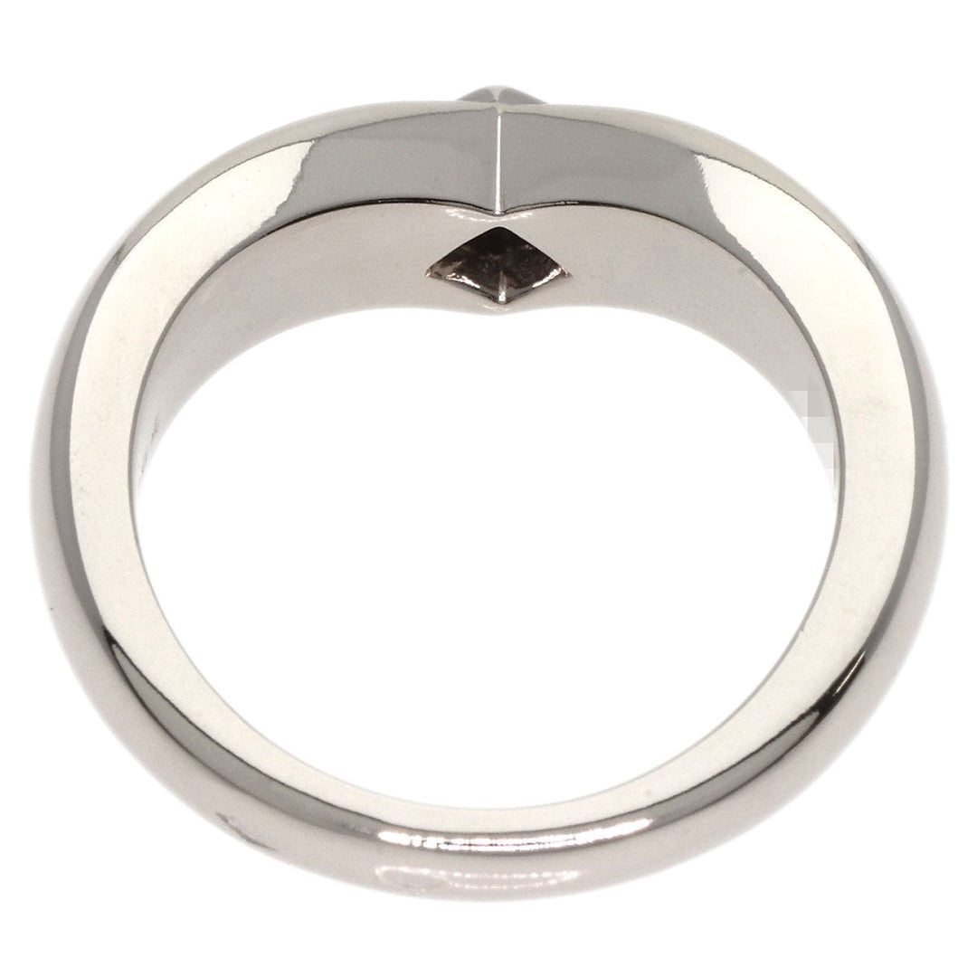 CARTIER Ring K18WG Silver Triandre Diamond #50