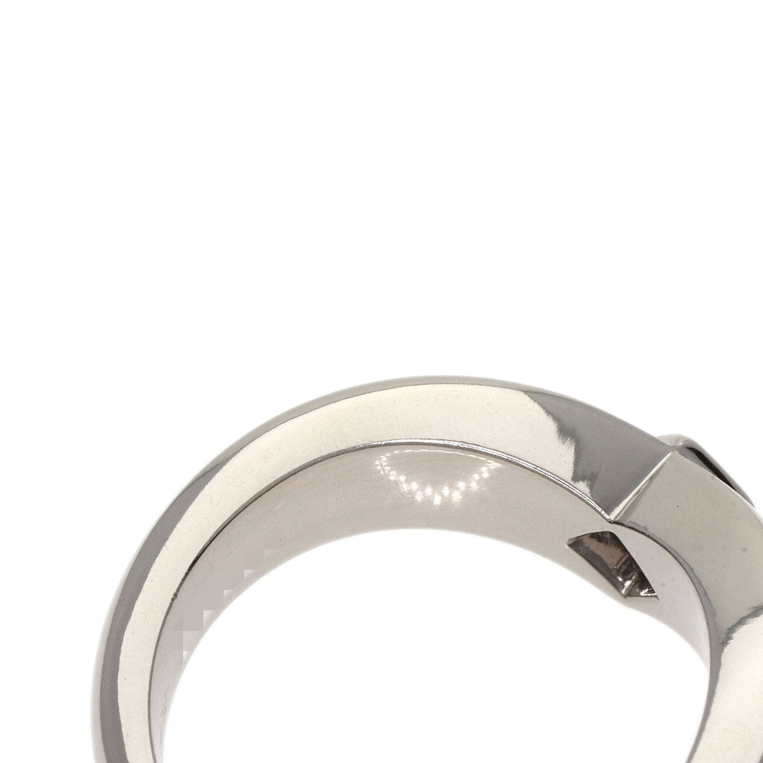 CARTIER Ring K18WG Silver Triandre Diamond #50