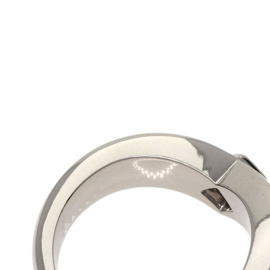 CARTIER Ring K18WG Silver Triandre Diamond #50