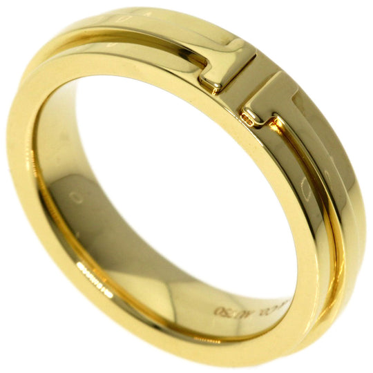 TIFFANY&Co. Ring 18K Yellow Gold gold T TWO narrow Women Used Authentic
