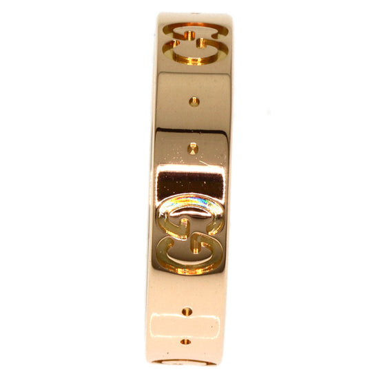GUCCI Ring 18K Pink Gold gold Icon # 9 Women Used Authentic