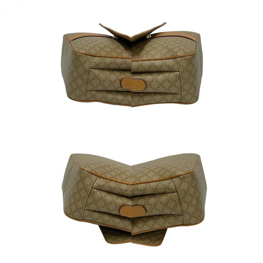 CELINE Shoulder Bag leather beige