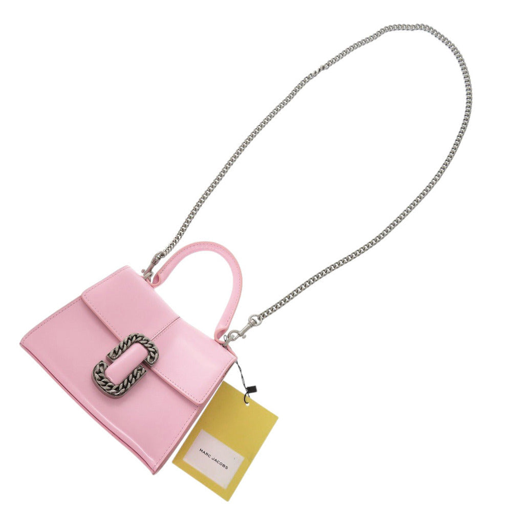 MARC JACOBS Handbag 2P3HSC004H01 685 leather BUBBLEGUM Pink The St. Mark Top Handle Mini Women Used Authentic
