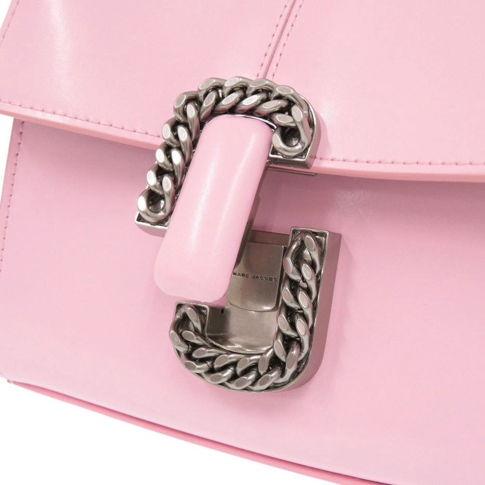 MARC JACOBS Handbag 2P3HSC004H01 685 leather BUBBLEGUM Pink The St. Mark Top Handle Mini Women Used Authentic