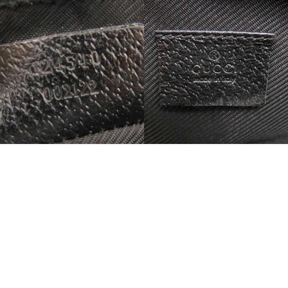 GUCCI Pouch 124540 GG canvas black Vanity bag Cosmetics Pouch GG Women Used Authentic