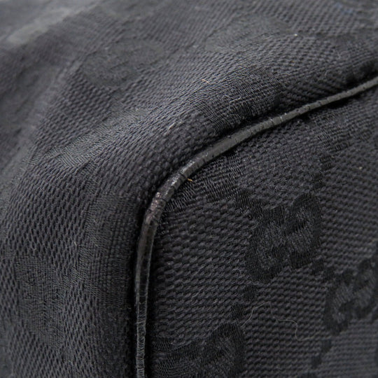 GUCCI Pouch 124540 GG canvas black Vanity bag Cosmetics Pouch GG Women Used Authentic