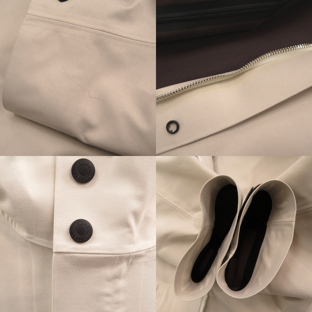 HERMES Other outerwear Nylon beige Long blouson Country mens M Used Authentic