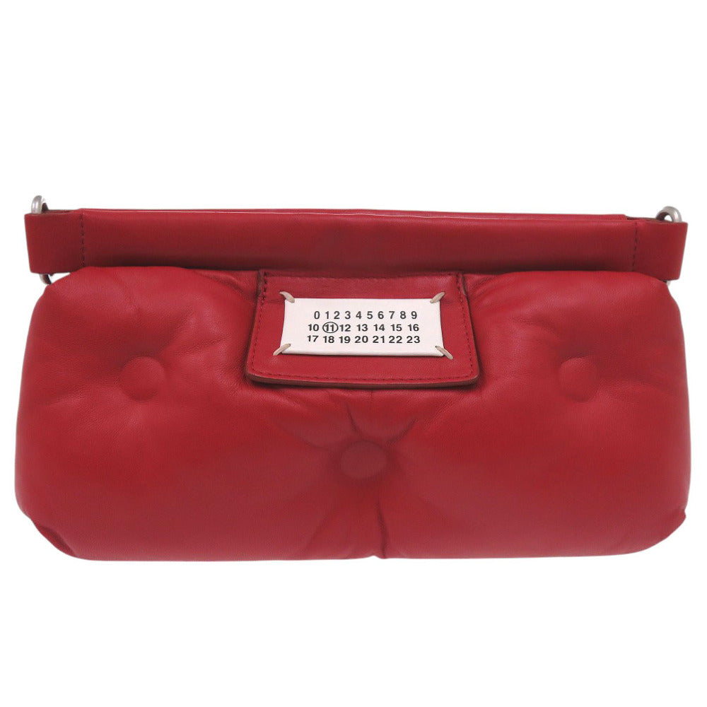 Maison Margiela Shoulder Bag S56WF0083 leather Red 2way ChainShoulder Bag Gram slam Women Used Authentic