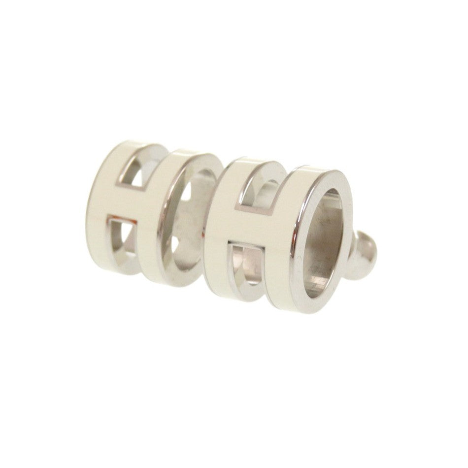 HERMES Pierce metal white pop ash mini Women Used Authentic