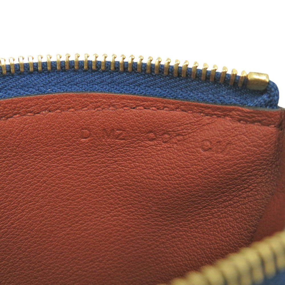 HERMES Pouch Evercolor blue Atou PM