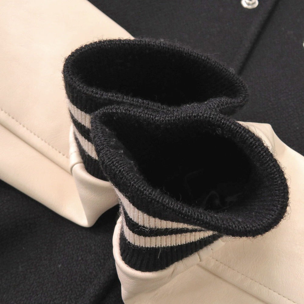 CELINE Stajan Wool, Nylon black classic teddy jacket 48